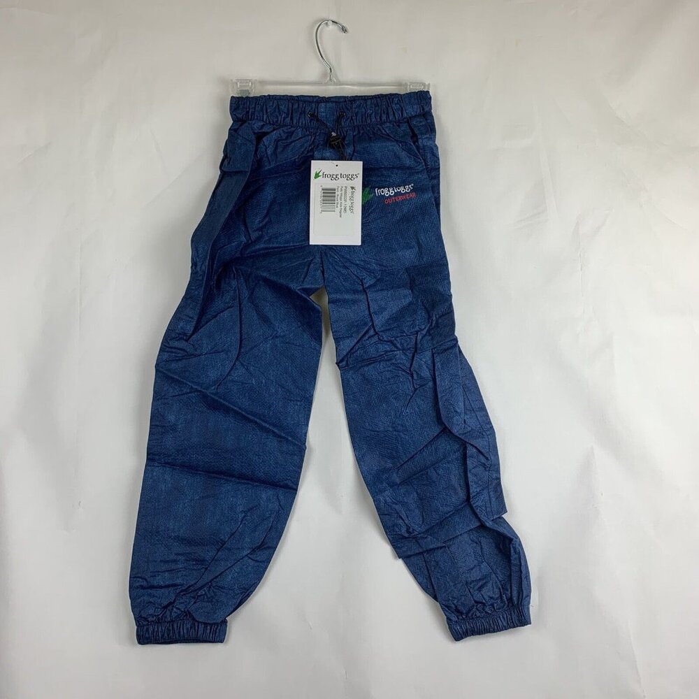Frogg Toggs Polly Woggs Kids Regular Medium Rain Pants Royal Blue NWT pw6032p-12 - Picture 2 of 7